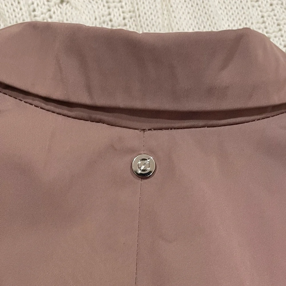 NWT Sosken Studios Trench Raincoat Lightweight Mastic Women’s L - Picture 5 of 8
